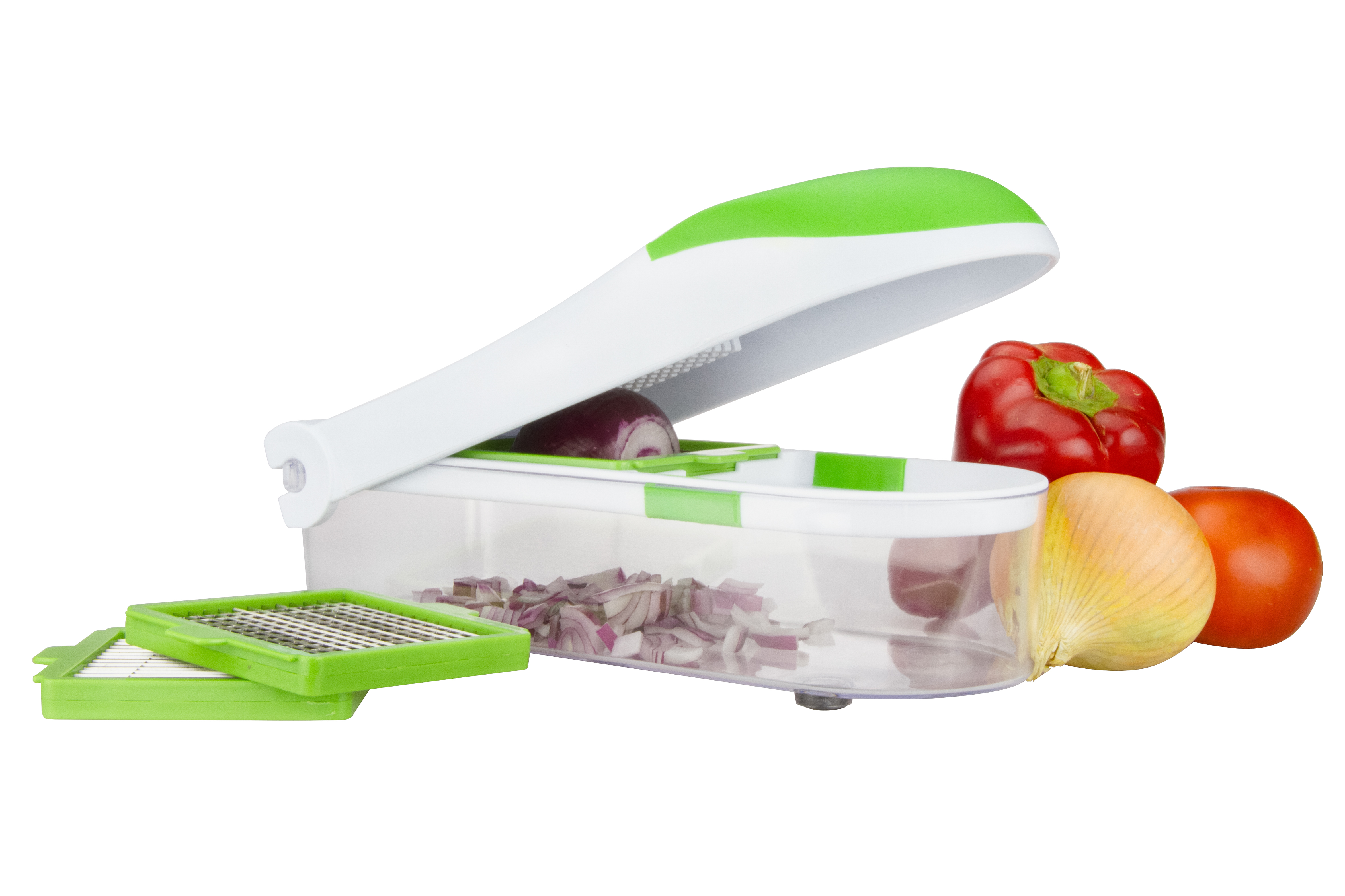 Brieftons QuickPush Food Chopper: Onion Chopper, Vegetable Slicer