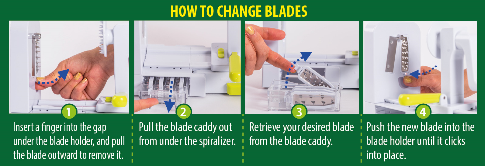 How to change blades