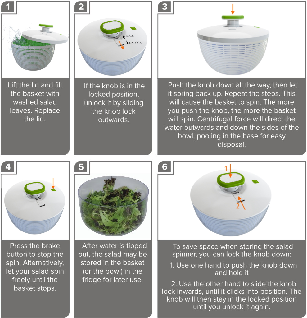 Brieftons Salad Spinner and Chopper - A How-To Guide